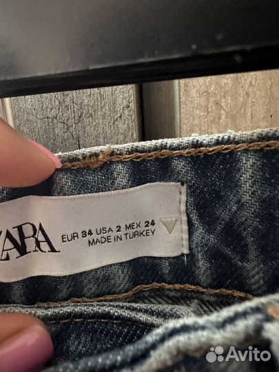 Джинсы zara 34