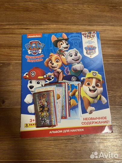 Наклейки panini щенячий патруль