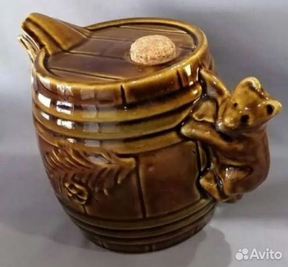 Штоф СССР бочка медведь
