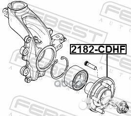 2182-cdhf к-кт подшипника ступицы Ford Focus 1