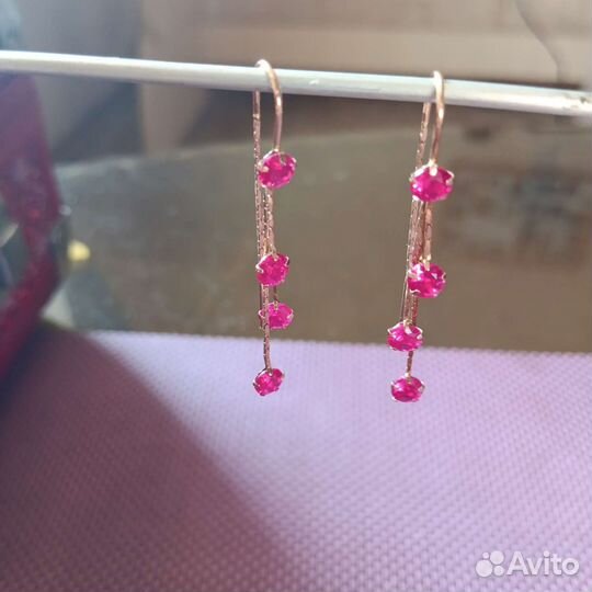 Золотые серьги 583 пробы