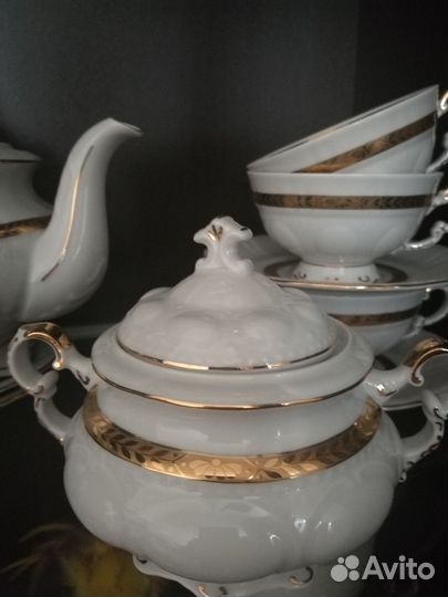 Чайный фарфоровый сервиз Чехословакия