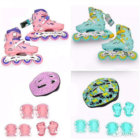 Роликовые коньки детские с регулировкой размера