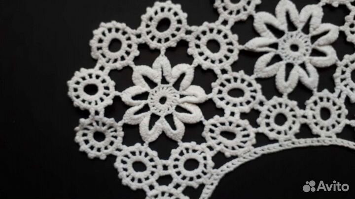 Воротники винтажные вязаные крючком