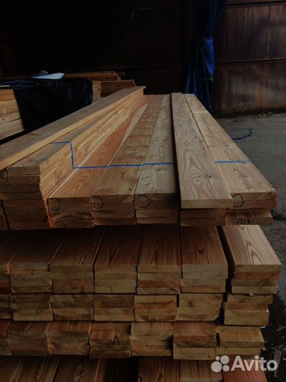Шлифованные доски лиственницы 50x150 мм, для профессионального использования