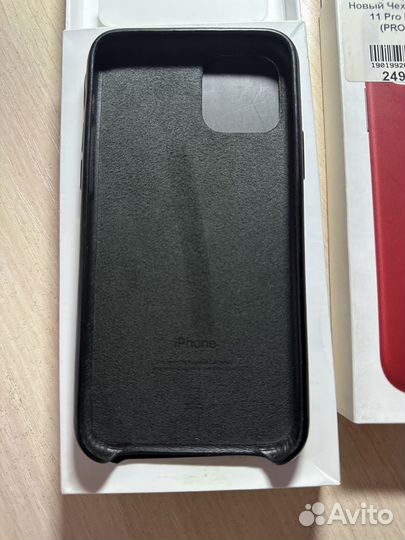 Чехол на iPhone 11 про кожаный оригинальный