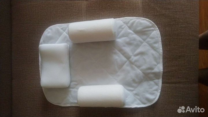 Матрасик с ортопедический подушкой и валиками