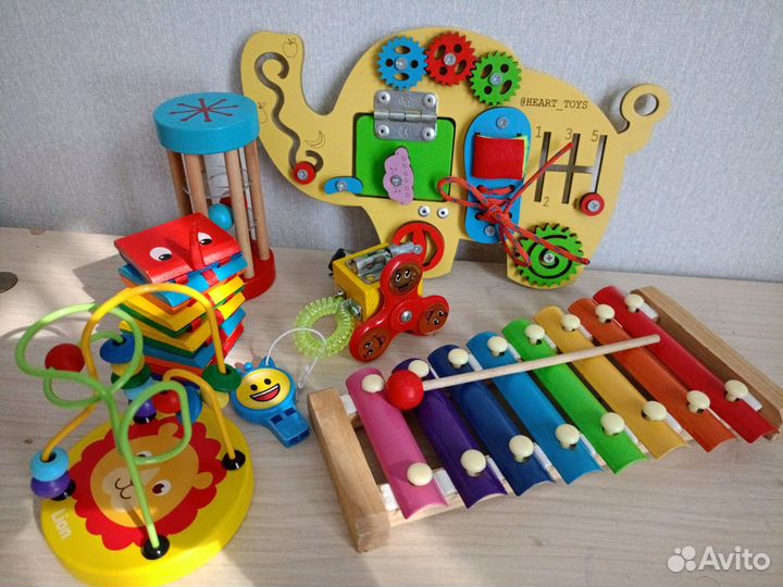 Развивающие игрушки деревянные пакетом