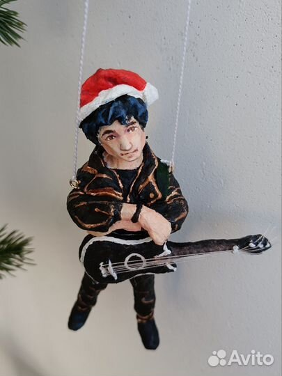 Ватные елочные игрушки, Виктор Цой