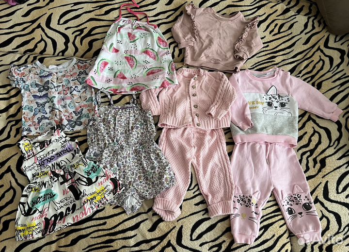 Вещи на девочку пакетом 74-80р