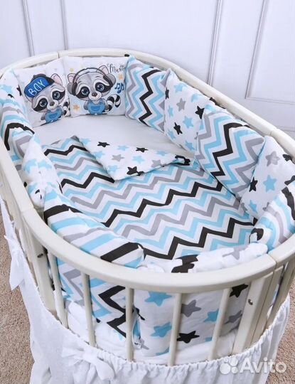 Новый комплект в детскую кроватку