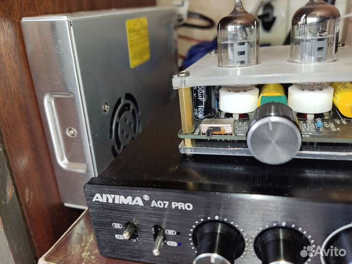 Уселитель2*100 ват блютус+ ламповый предуселитель