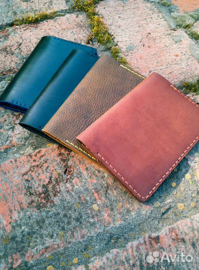 Кожаная обложка для паспорта