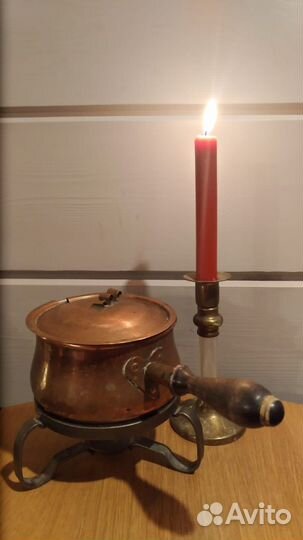 Винтажный медный мармит