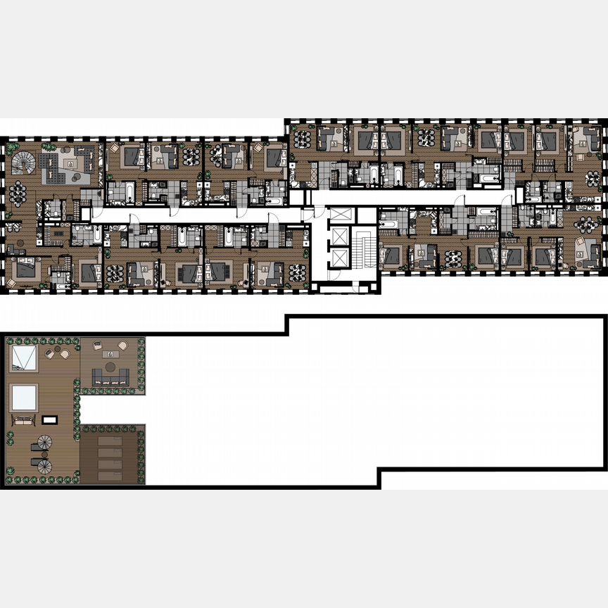 1-к. апартаменты, 59,3 м², 23/23 эт.