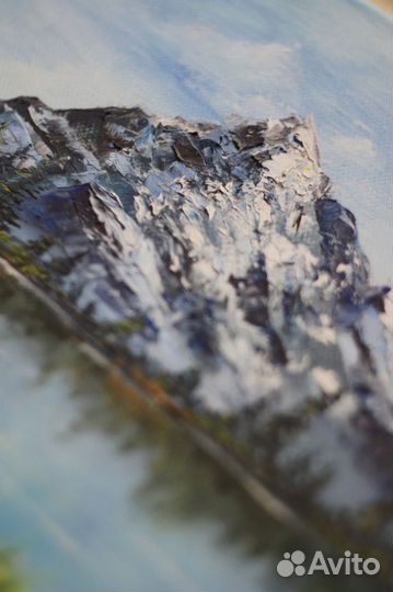 Картина маслом горы