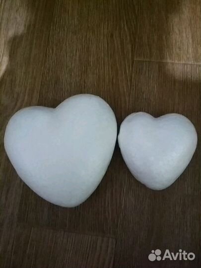 Шар, мишка, Сердечки из пенопласта