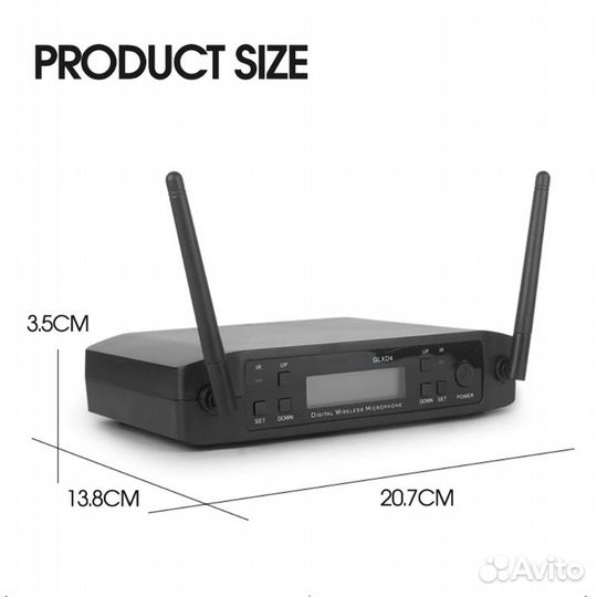 Радиомикрофоны Shure glxd 4 Головной и ручной