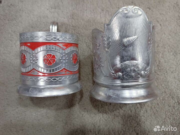 Алюминевые подстаканники СССР