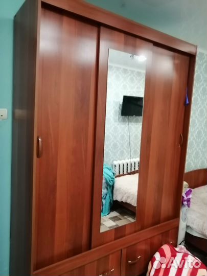 Кровать 2х спальня с матрасом бу, комод, шифонер
