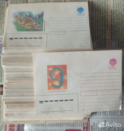 Конверты советские с марками 24 шт новые