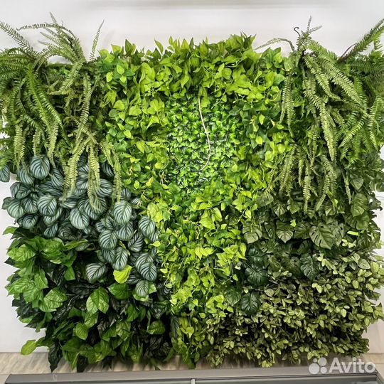 Фитостена из искусственных растений Озеленение