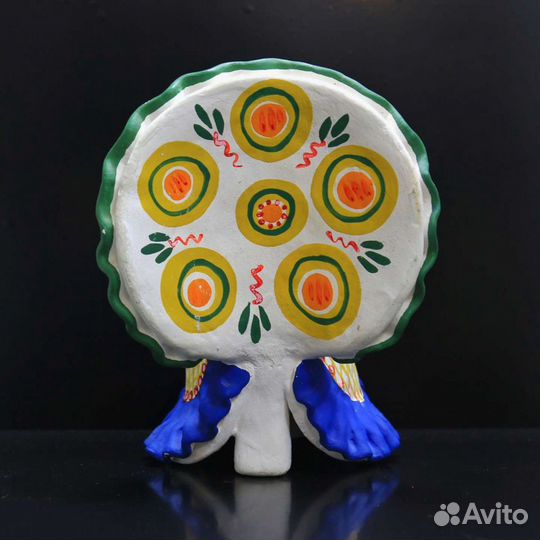 Дымковская игрушка Индюк авторская подпись мш