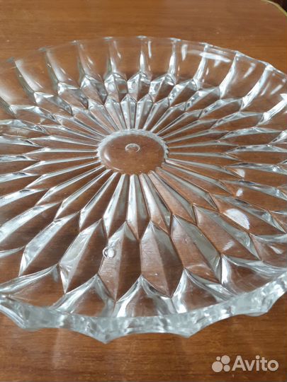 Блюдо хрустальное СССР