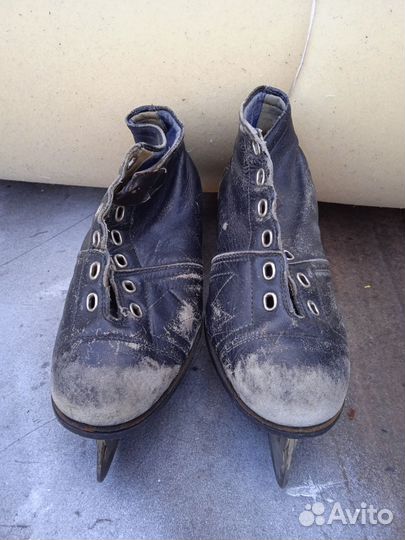 Хоккейные коньки 70-х годов, СССР винтаж