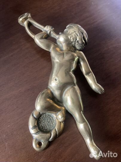 Дверной молоток Ангел из латуни