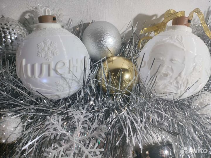 Ёлочные новогодние шары с фотографией