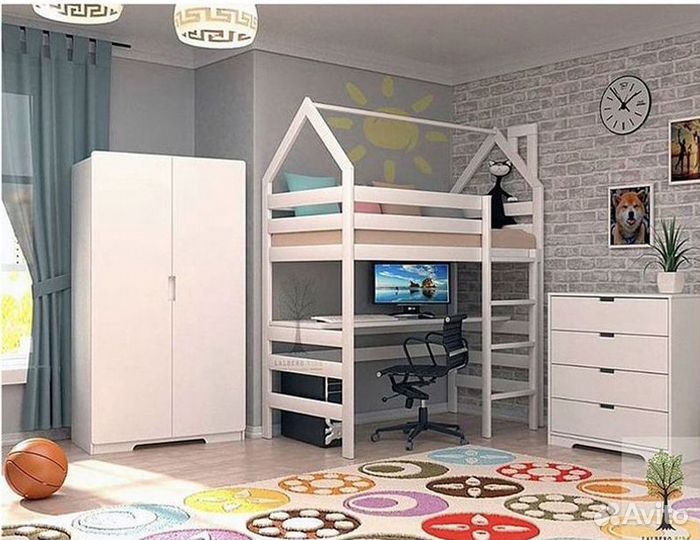 Детская кровать чердак