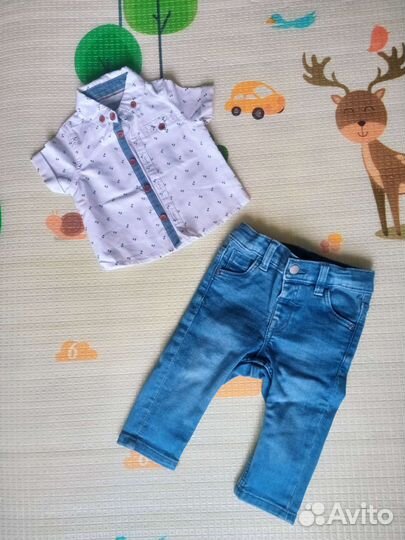 Костюм (джинсы + рубашка)