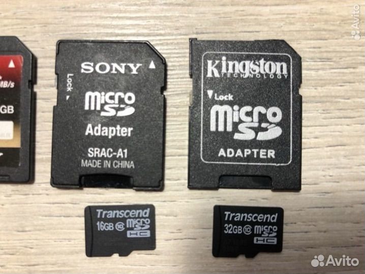 Карта памяти MicroSD + адаптер