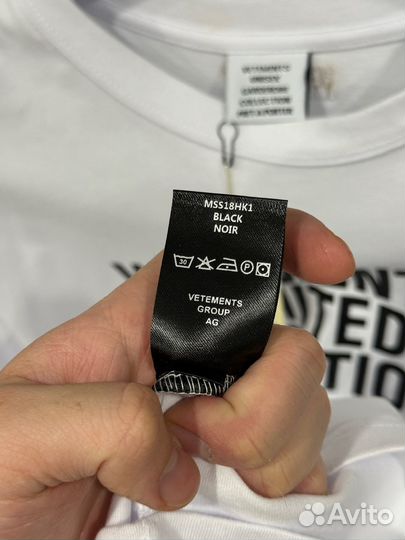 Футболка vetements limited edition