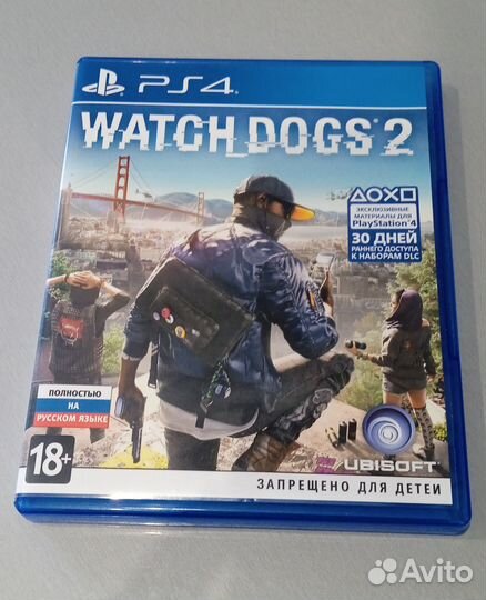 Диск для ps4 Watch Dogs 2