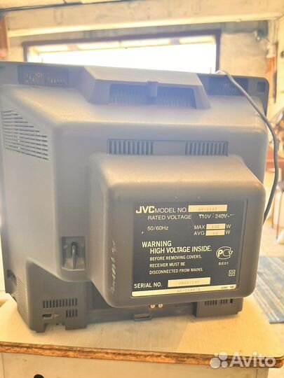 Телевизор JVC, рабочий, пульт