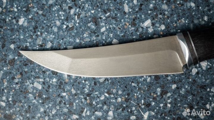 Нож Лесник сталь х12мф рукоять черный граб