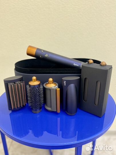 Стайлер Dyson airwrap complete long синий/медный