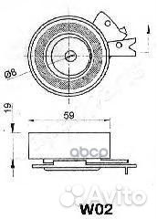Ролик натяжителя грм daewoo Espero bew02 Japanp