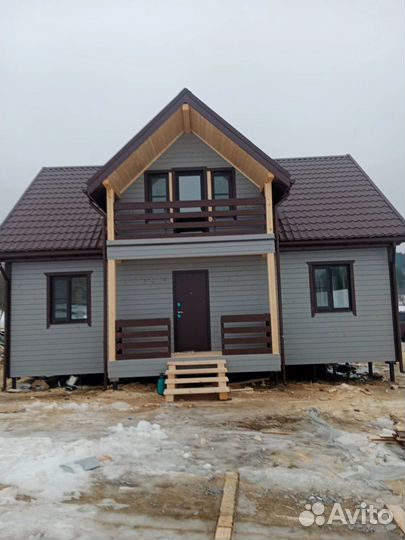 Каркасный дом под ключ 8х10