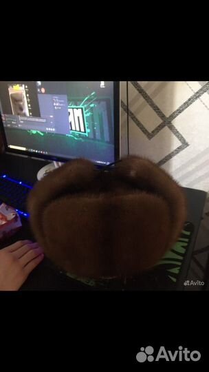 Мужская зимняя шапка ушанка меховая