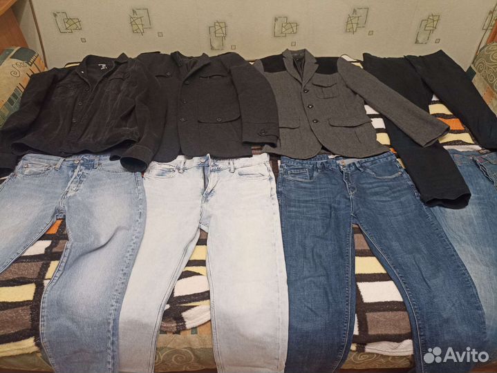 Пакет мужских вещей 48-50(джинсовка, джинсы)