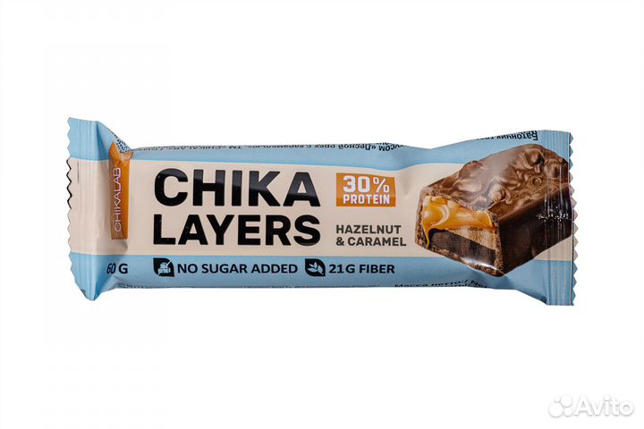 Протеиновый батончик Chikalab Chika Layers, лесной