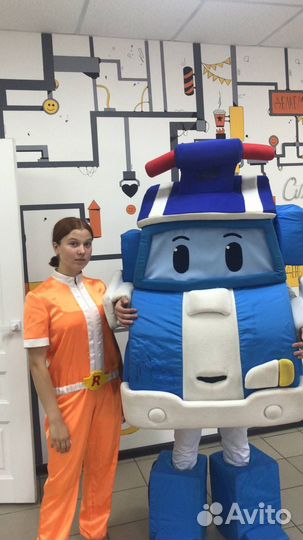 Костюм для аниматора Робокар Поли