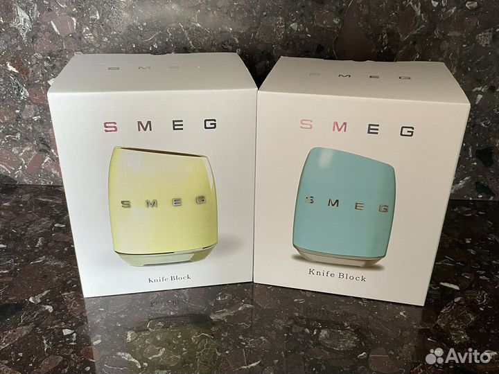 Ножи Smeg Набор ножей Смег с подставкой