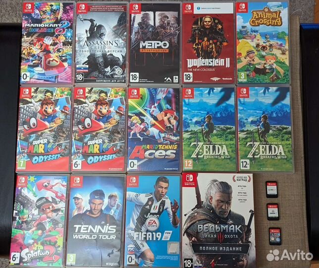 Игры (картриджи) и аксессуары для Nintendo Switch