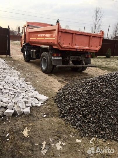 Доставка щебень, песок, земля