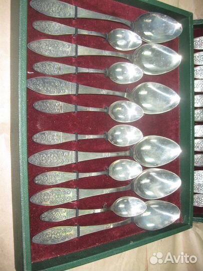 Столовый набор 24 предмета - мельхиор СССР