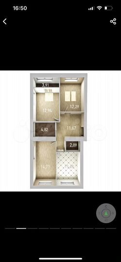 3-к. квартира, 75 м², 10/10 эт.